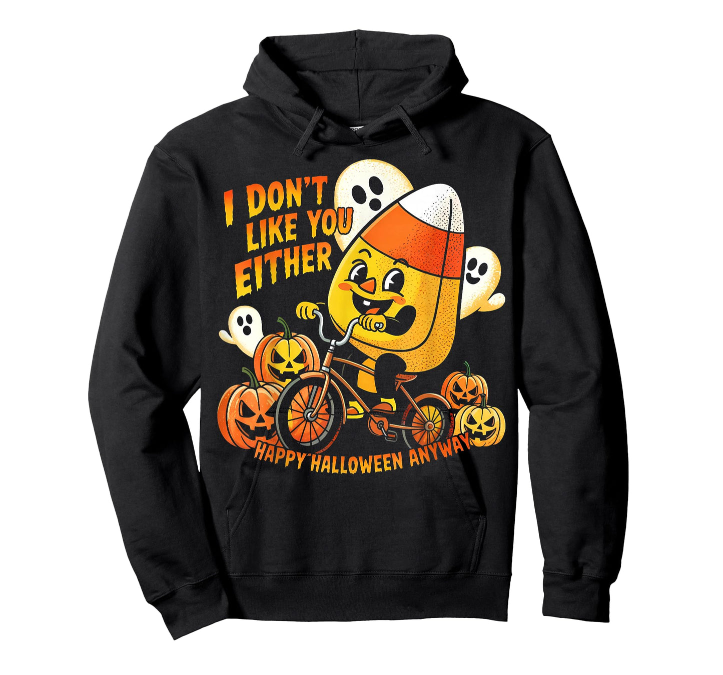 Halloween Costume Team Candy Corn I Don't Like You Either T-Shirt