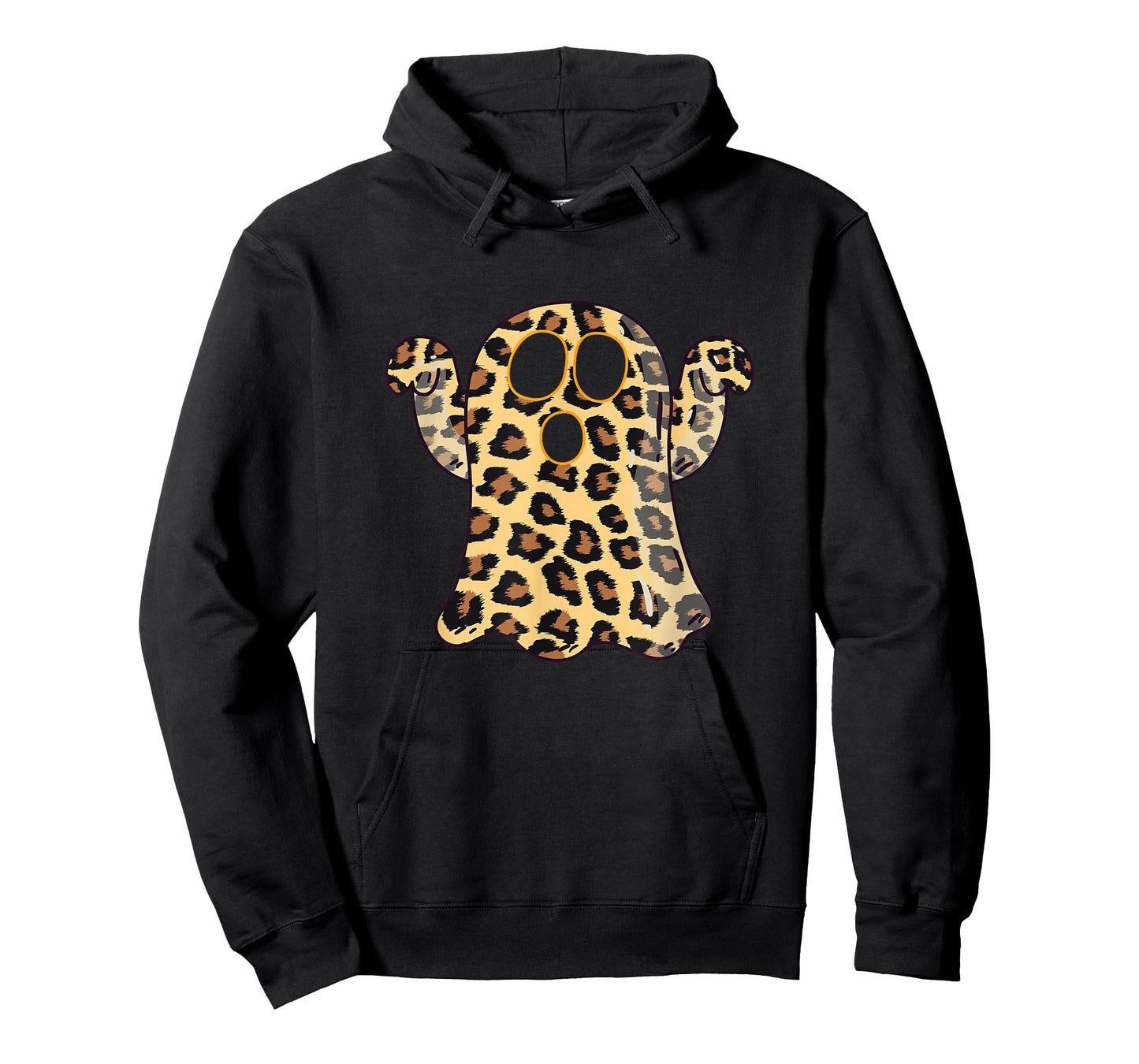Ghost Boo Leopard Print Halloween Women Girls boys Kids T-Shirt