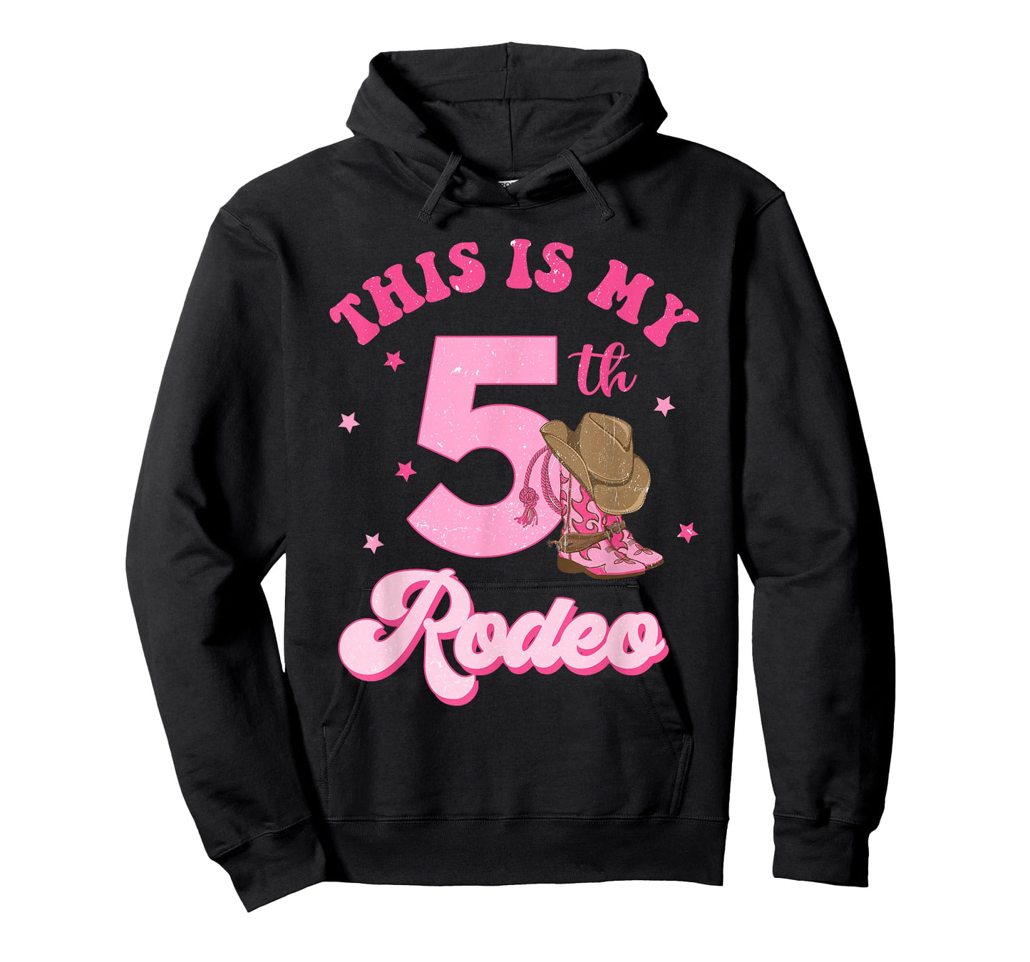 This Is My 5th Rodeo Western Cowgirl 5 Year Old Birthday T-Shirt