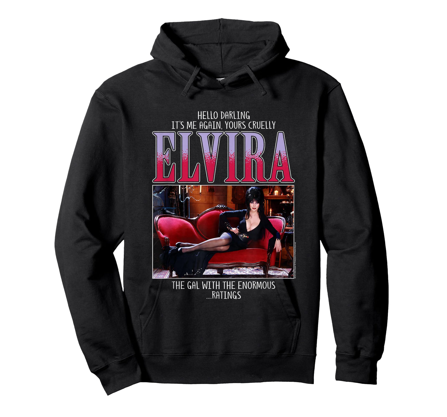 Elvira, Mistress of The Dark Enormous Ratings Horror TV Host T-Shirt