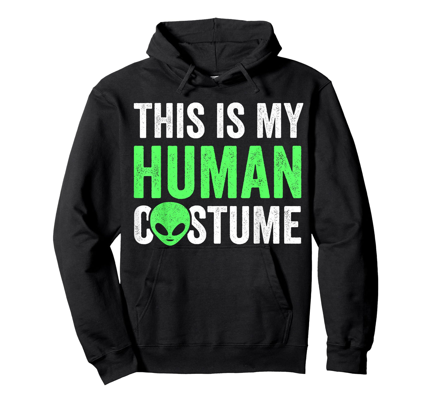 Alien This Is My Human Costume, Lazy Halloween Alien Costume T-Shirt