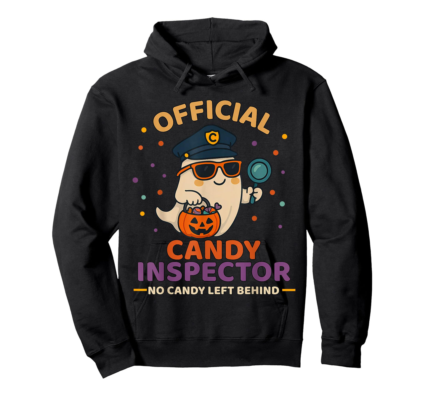 Official Candy Inspector Halloween Crew Costume T-Shirt