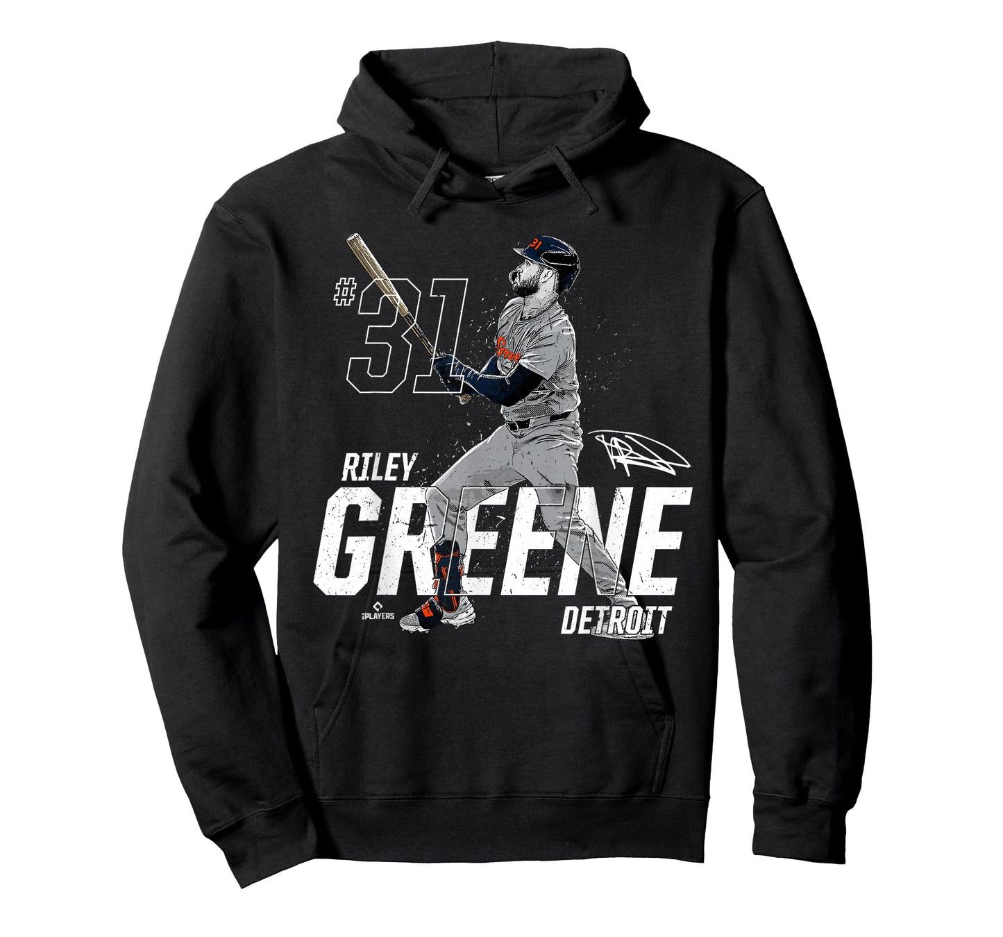 Dynamic Pose Riley Greene Detroit Baseball MLBPA T-Shirt