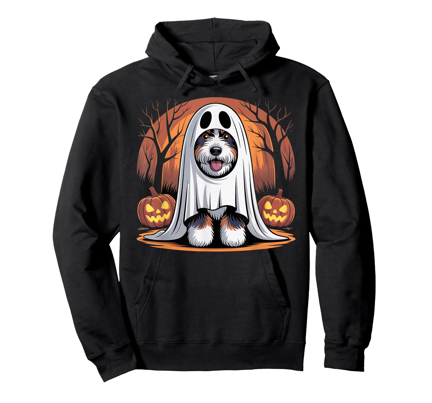 Funny Halloween Bernedoodle Dog Costume Doodle Lovers T-Shirt