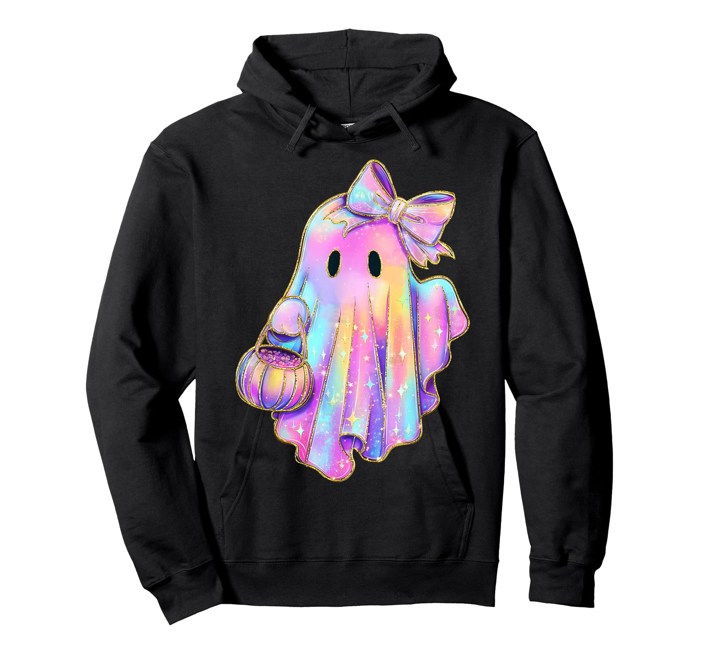 Funny Coquette Bow Ghost Pumpkin Halloween Spooky Season T-Shirt