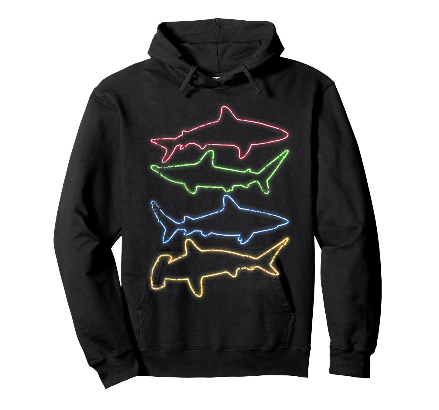 Sea Monster Colorful Ocean Animals Predator Shark T-Shirt