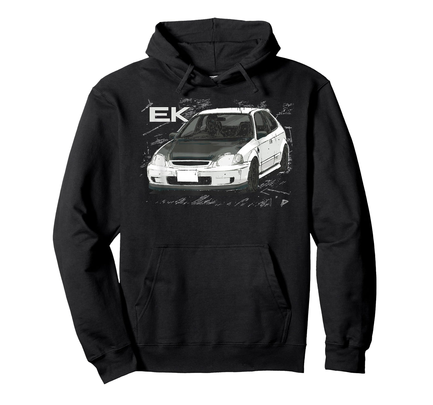 JDM Car EK SI Hatch Red Anime Style T-Shirt