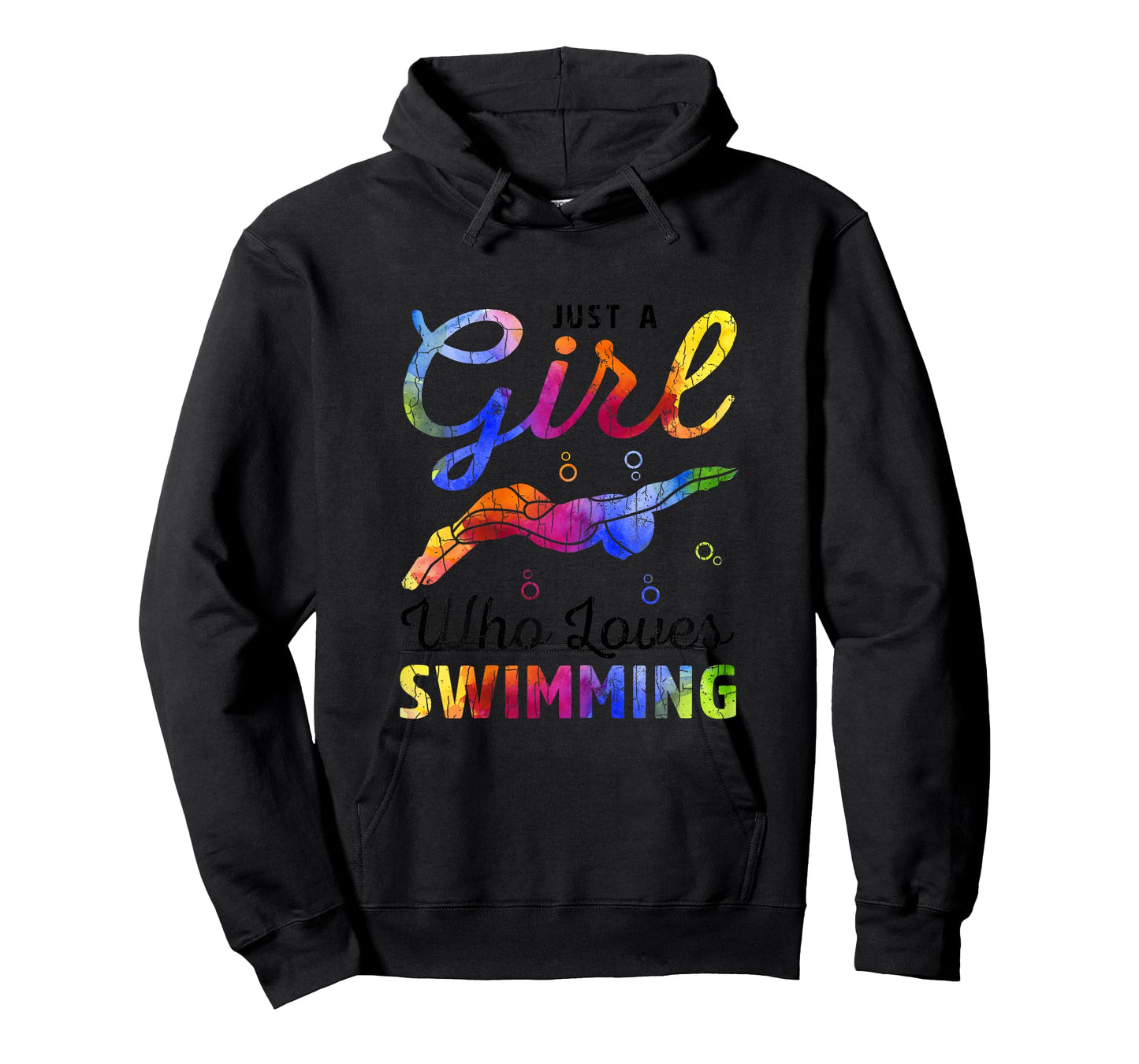 Just A Girl Who Loves Swimming Funny Swimmer Player Graphic T-Shirt