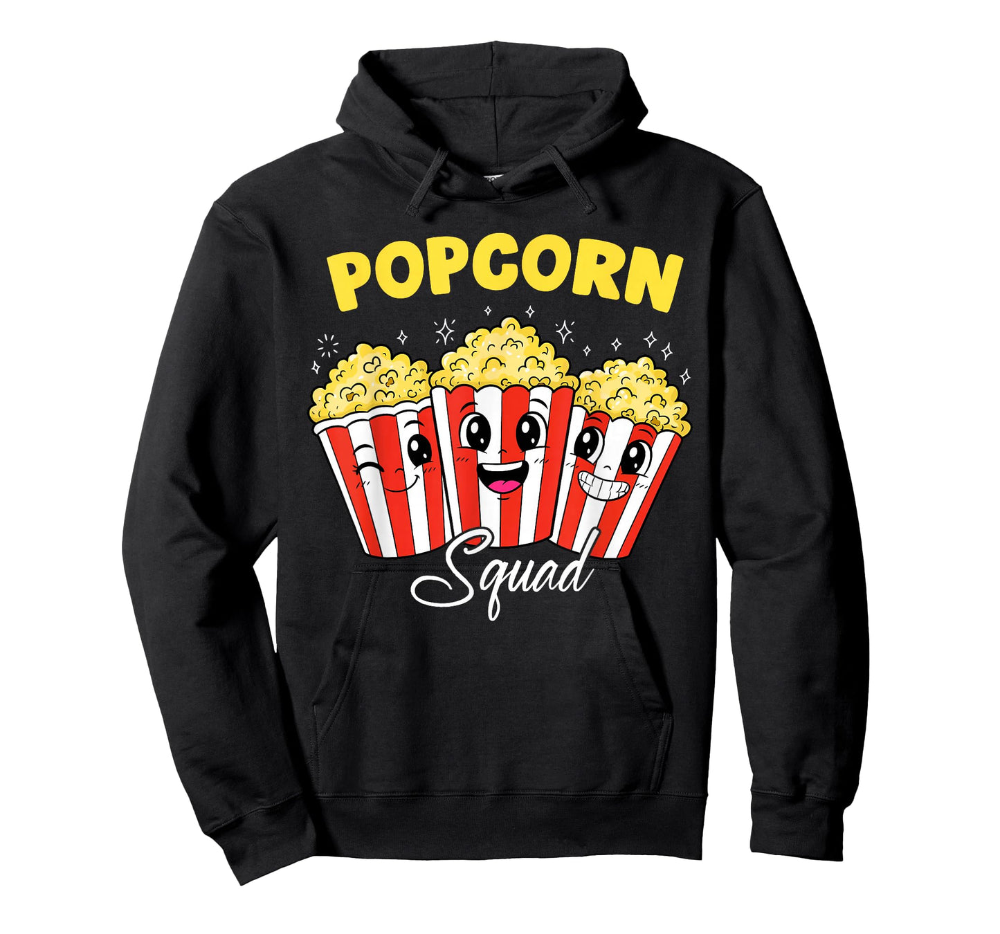 Funny Popcorn Squad Theater Movie Snack Cinema Food Lover T-Shirt
