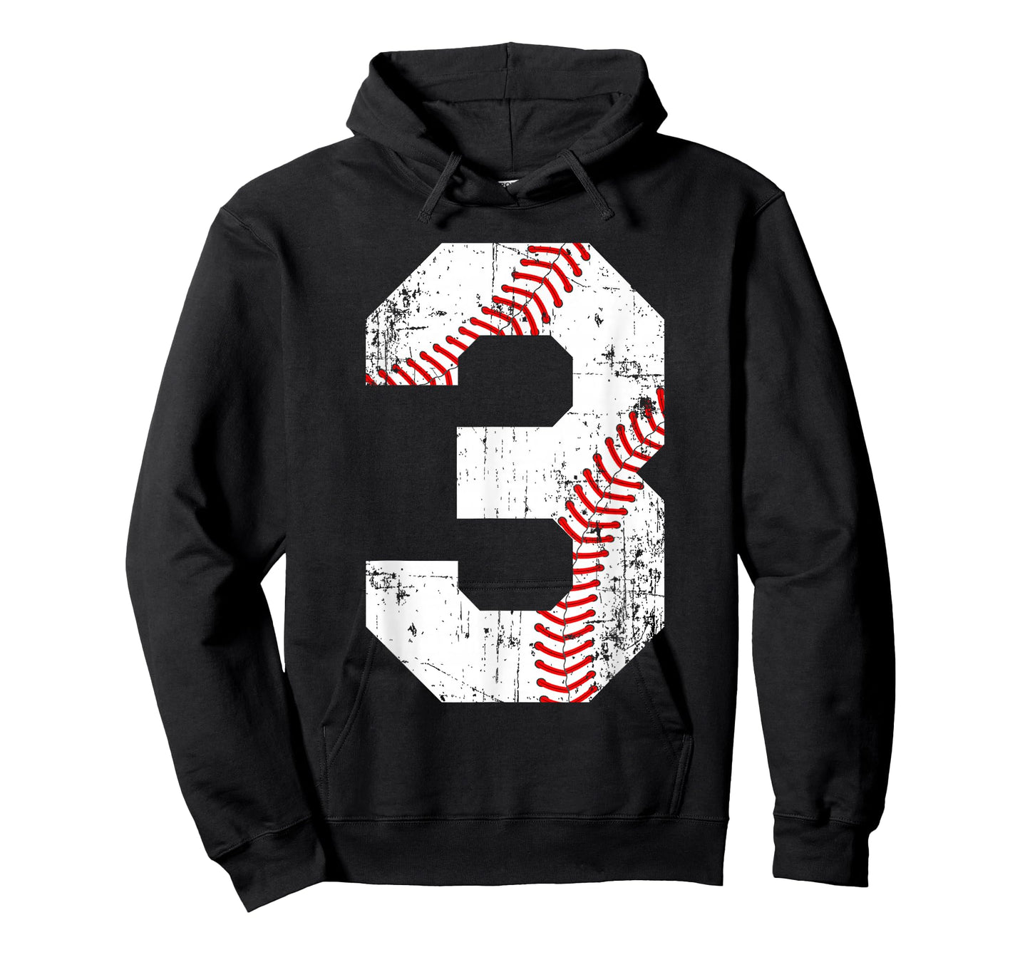 Vintage Baseball 3 Jersey Number T-Shirt