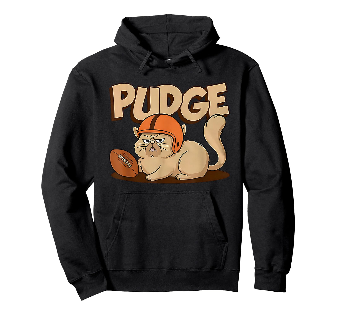 Pudge The Football cat Grumpy Game Day Mascot T-Shirt