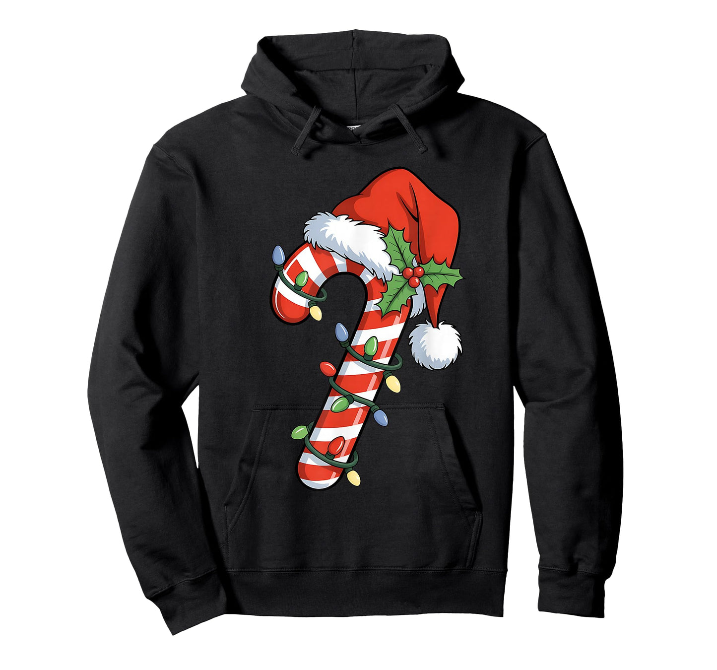Christmas Candy Cane Santa Xmas Kids Toddler Youth Women Men T-Shirt