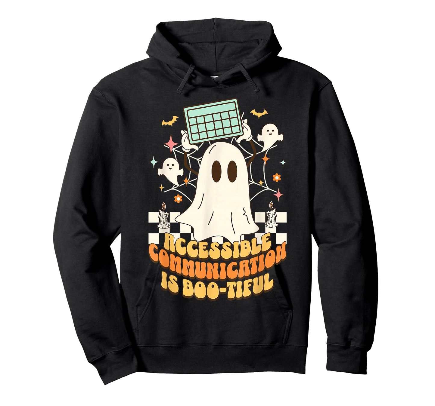 Halloween Accessible Communication Ghost AAC Awareness SLP T-Shirt