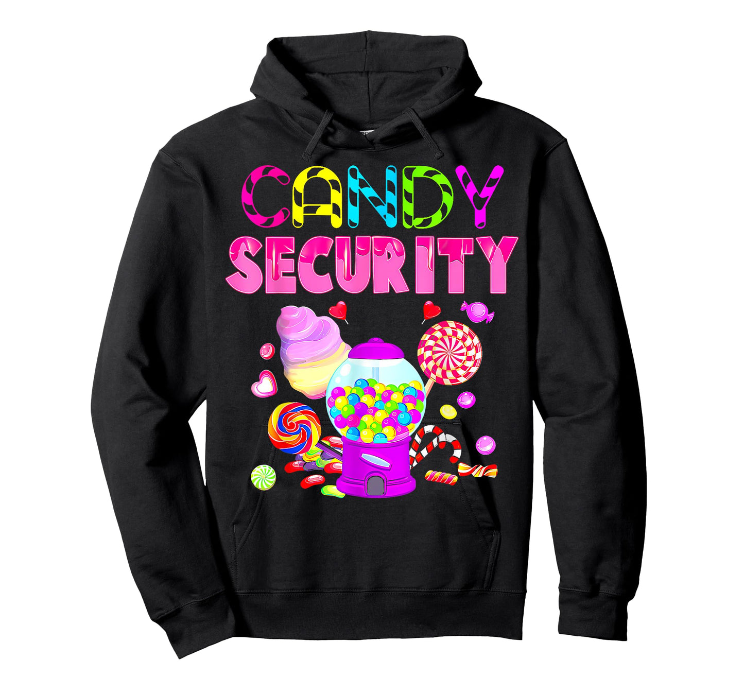 Candy Land Costume Women Candy Crew Funny Candy Security T-Shirt
