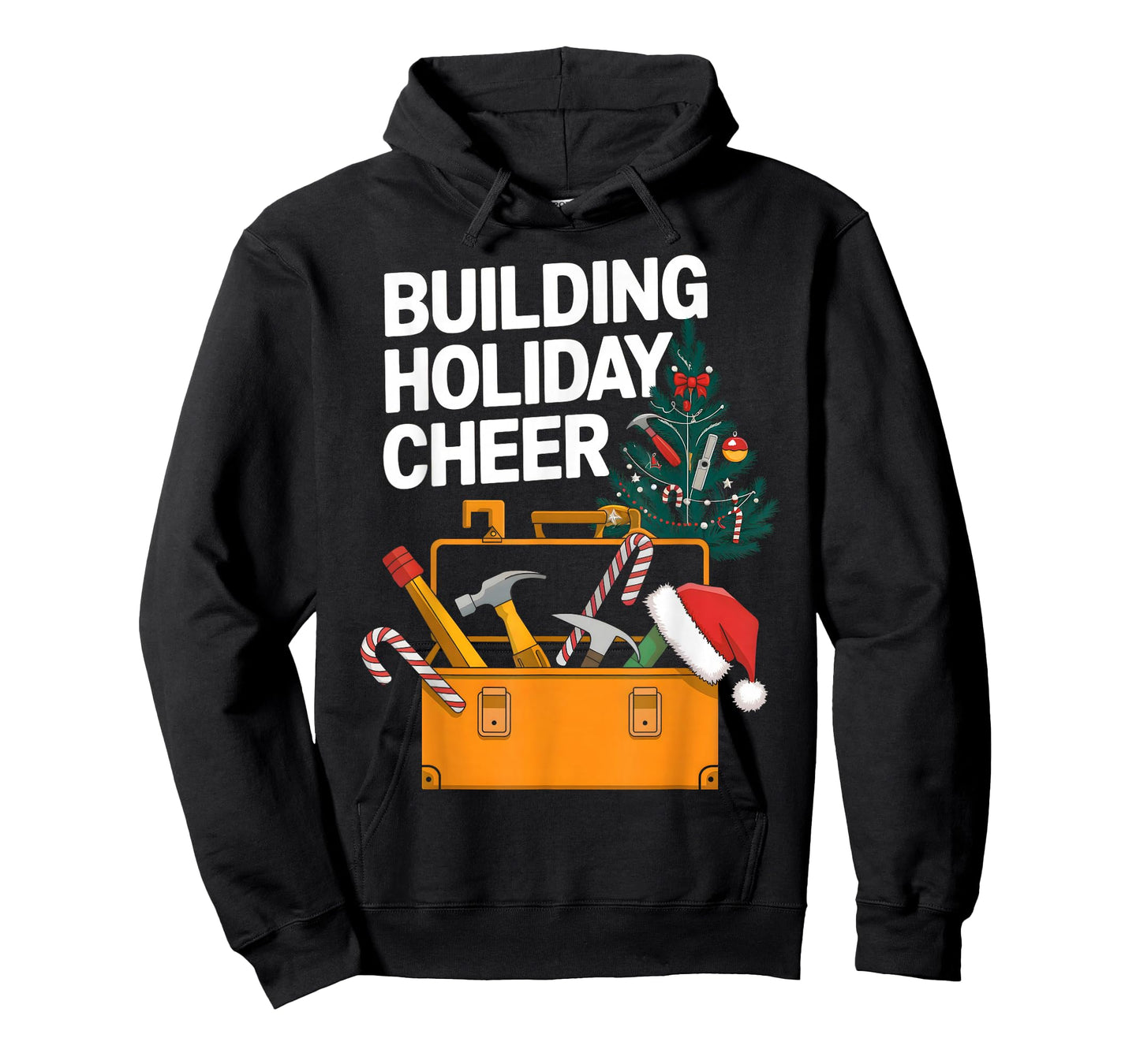 Building Holiday Cheer Christmas Funny Builder Construction T-Shirt