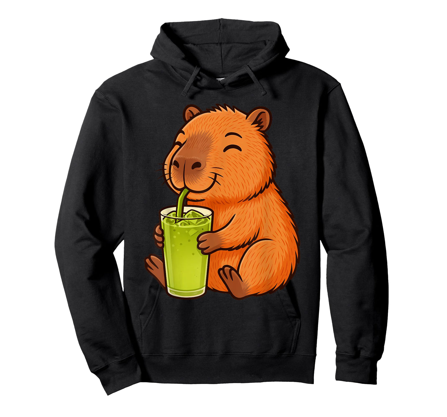 Cute Capybara Drinking Japanese Matcha Kawaii Capybara T-Shirt