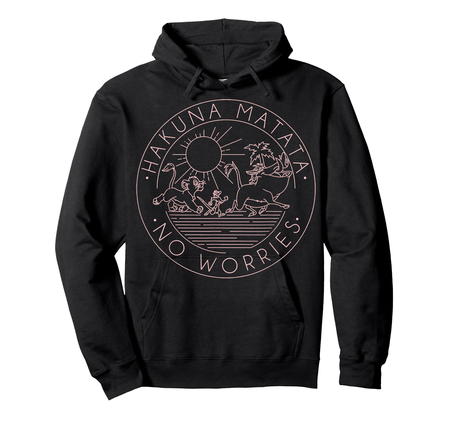 Disney The Lion King Hakuna Matata No Worries Outline Logo T-Shirt
