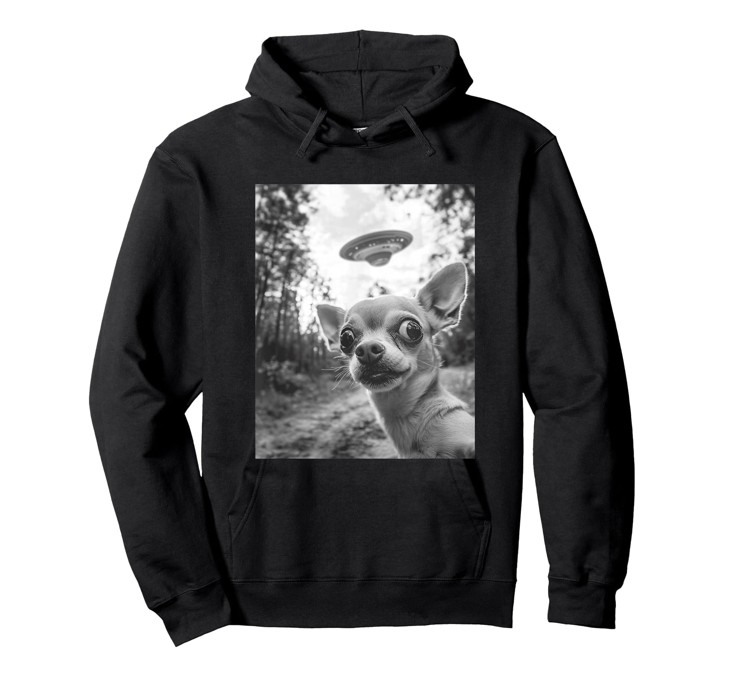 Chihuahua UFO Meme - Funny Chihuahua Selfie with UFO T-Shirt