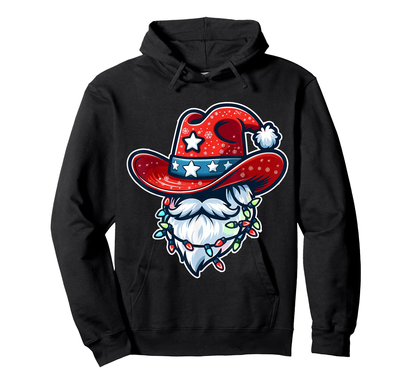 Cowboy Santa Hat Xmas Reindeer Rodeo Christmas In Texas T-Shirt