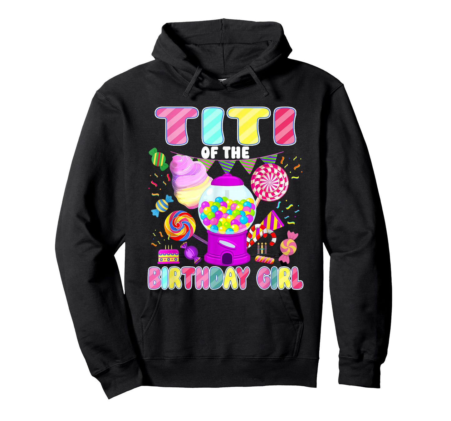 Titi of The Birthday Girl Candyland Matching Family T-Shirt
