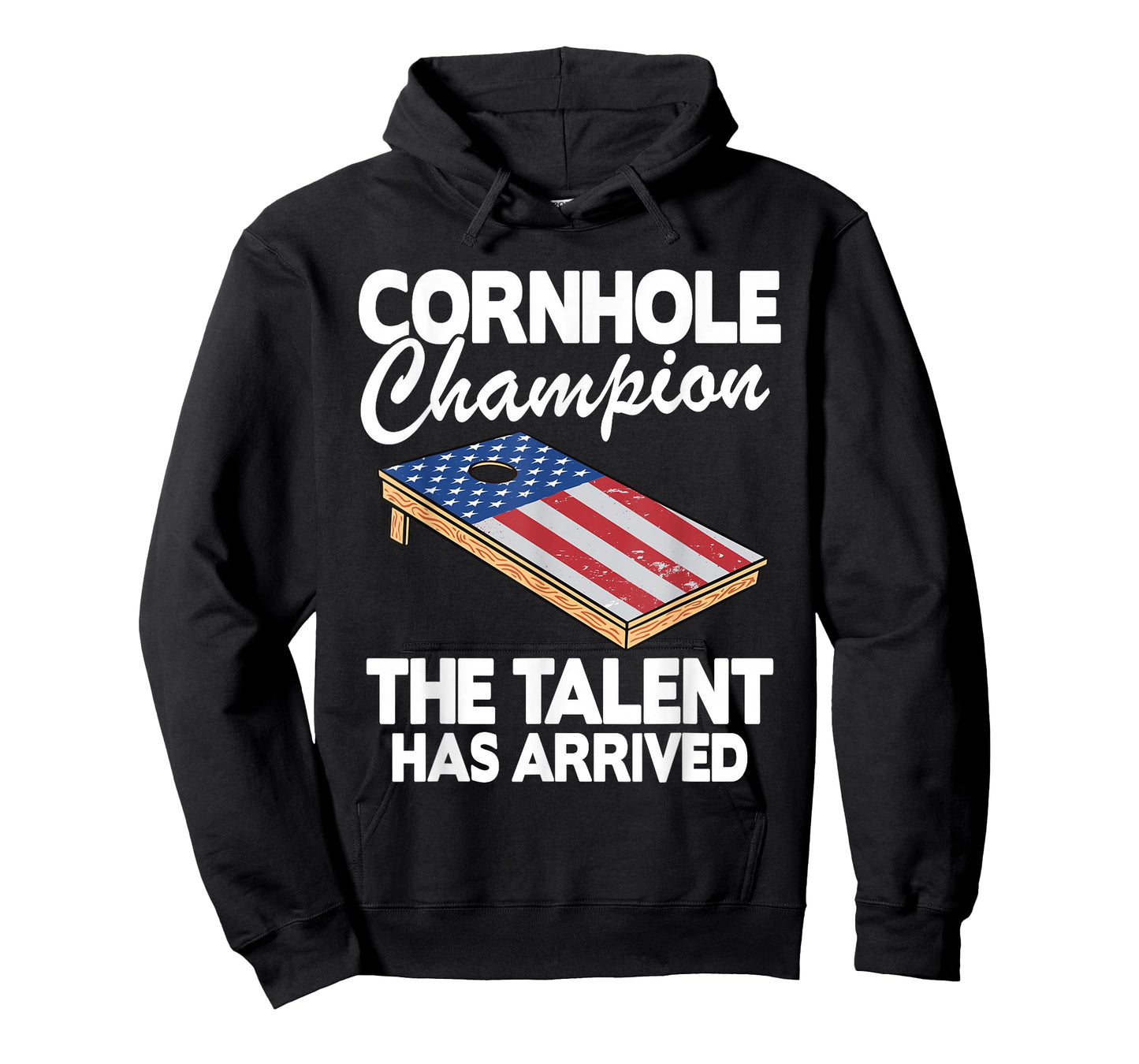 Cornhole Champion American Flag Board Funny Cornhole T-Shirt