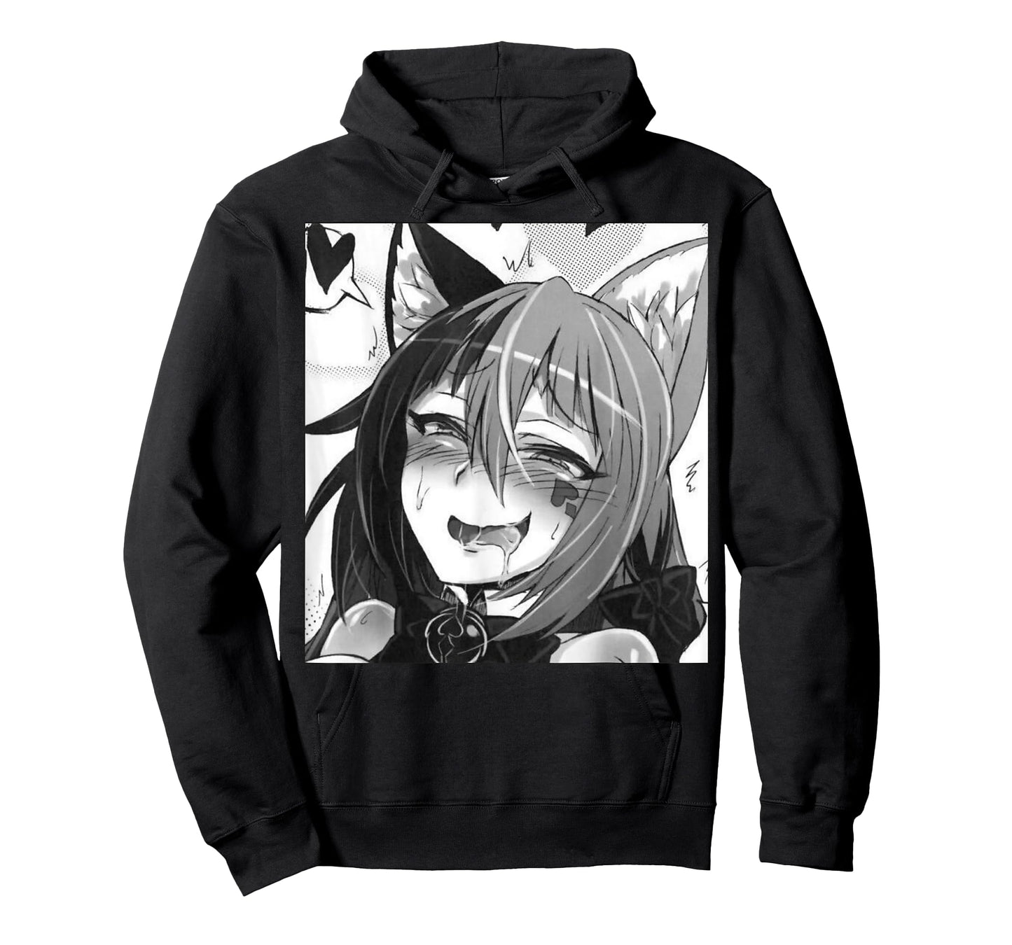 Otaku Ahegao Neko Cat Ears Anime/Weeb Lover T-shirt T-Shirt