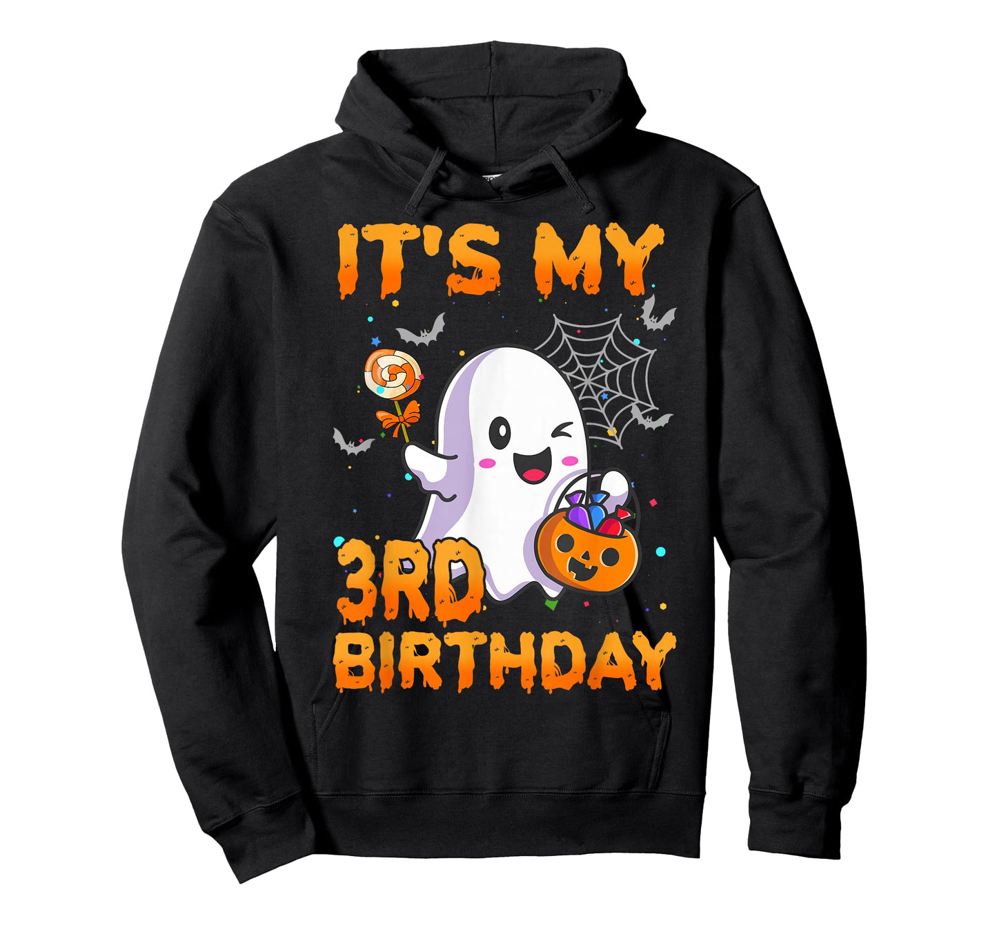 It's My 3rd Birthday Kids Boo Ghost Pumpkin Candy Costume T-Shirt