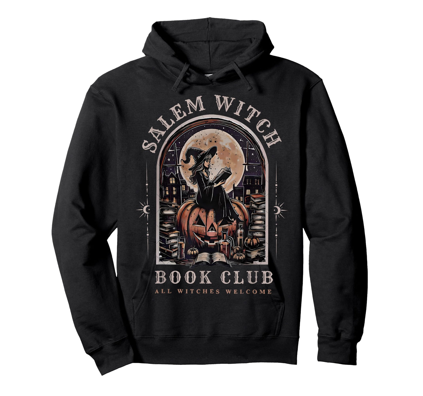 Salem Witch Book Club All Witches Welcome Spooky Halloween T-Shirt