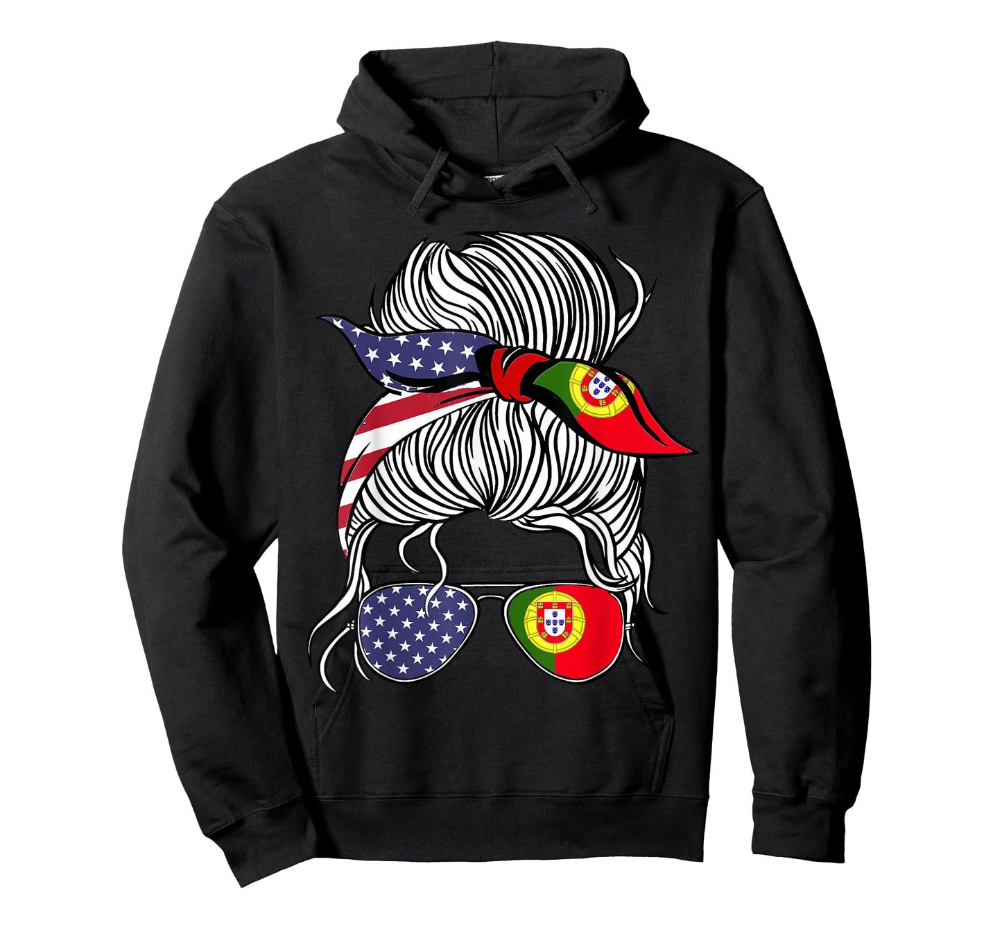 American Portuguese Patriot Flag Women Girl Portugal Grown T-Shirt