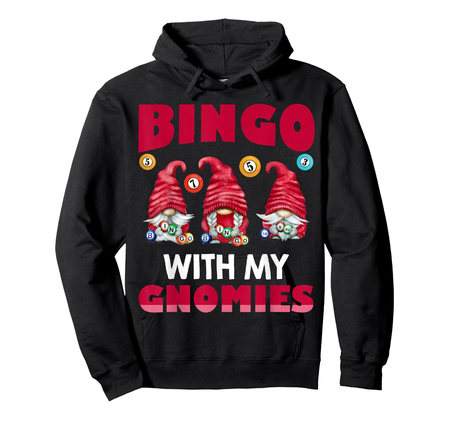 Bingo With My Gnomies Women Men Funny Bingo Gnome T-Shirt