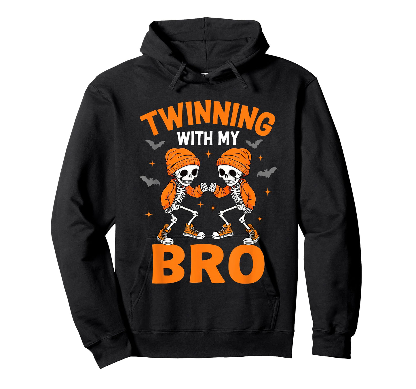 Twin Boys Twinning Halloween Best Friend Matching Skeleton T-Shirt