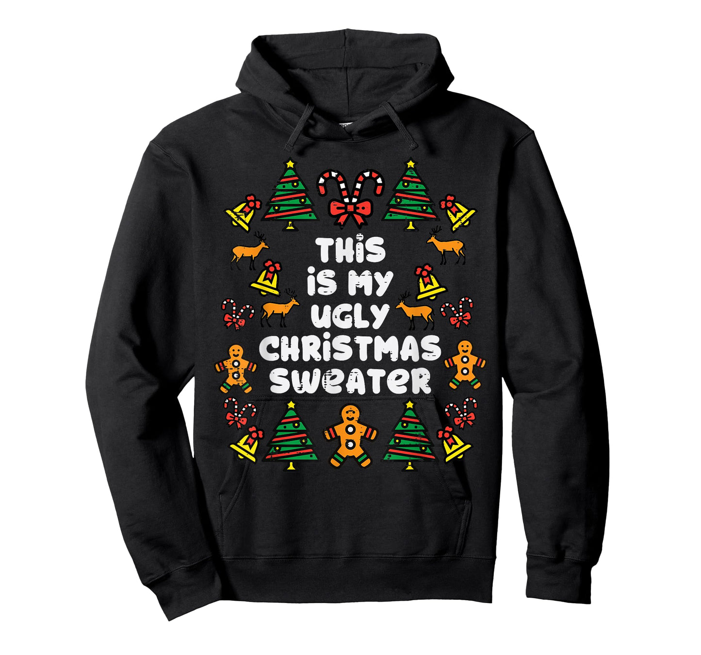 This Is Ugly Christmas Sweater Xmas Holiday Women Kids Men T-Shirt