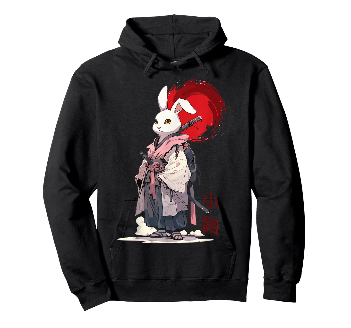 Samurai Bunny Shirts for Women Men Vintage Graphic Japanese T-Shirt