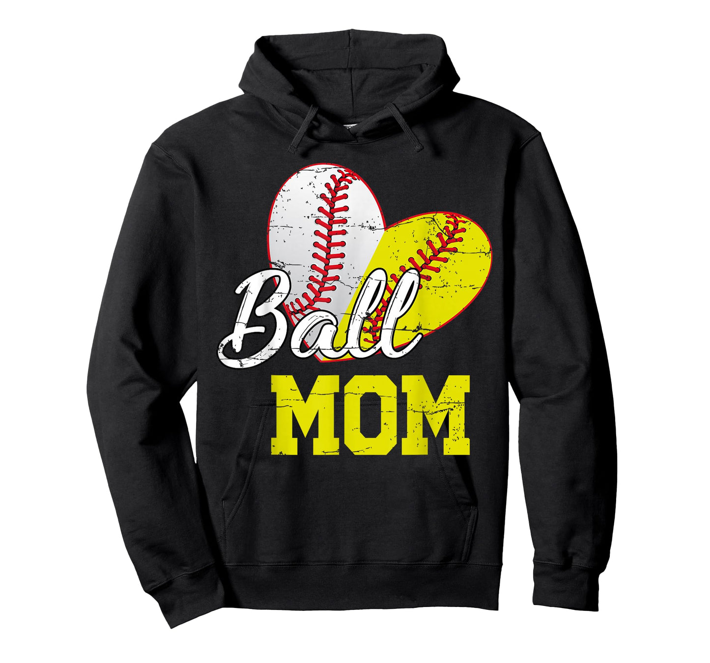 Funny Ball Mom Softball Baseball Gifts For Women Mothers Day T-Shirt
