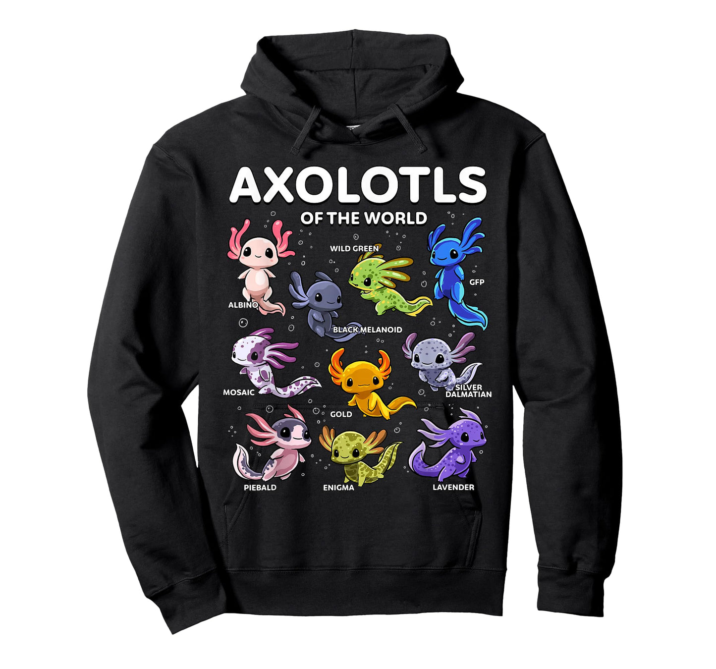 Axolotl Shirt Kawaii Axolotls of The World Axolotl Animals T-Shirt
