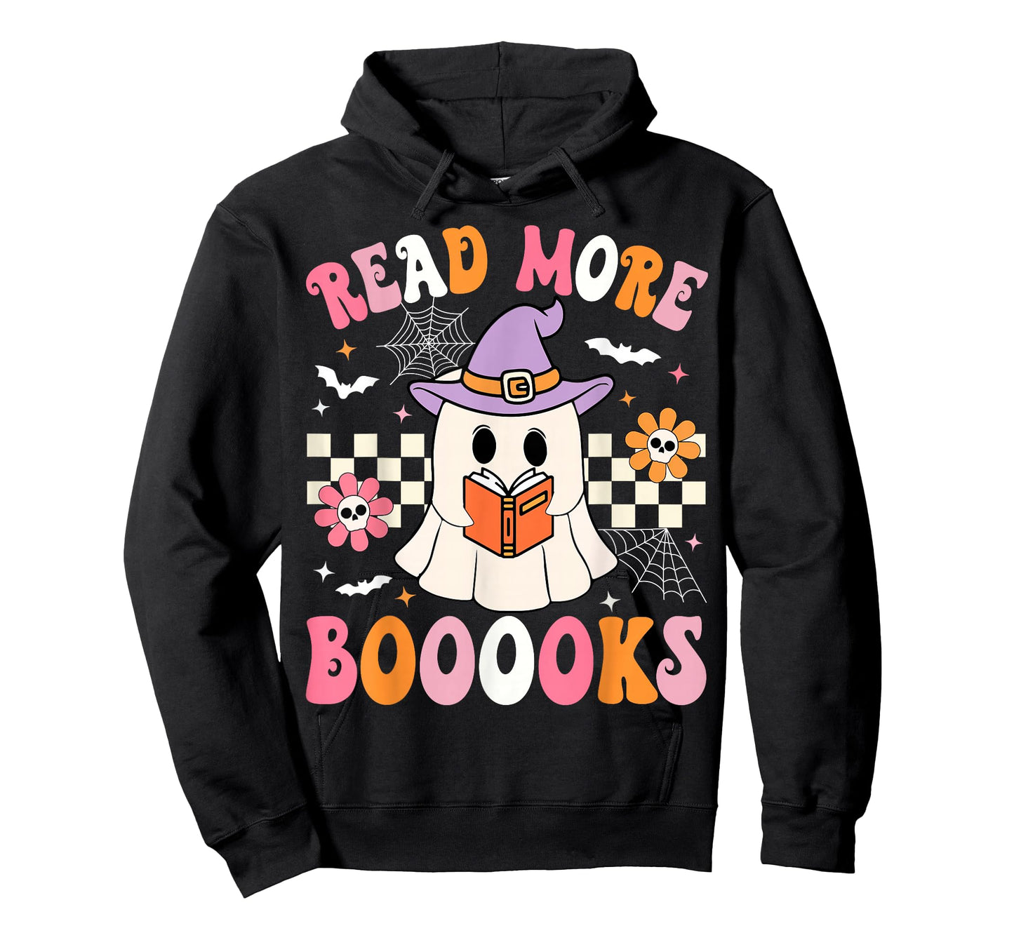 Groovy Booooks Ghost Read More Books Funny Teacher Halloween T-Shirt
