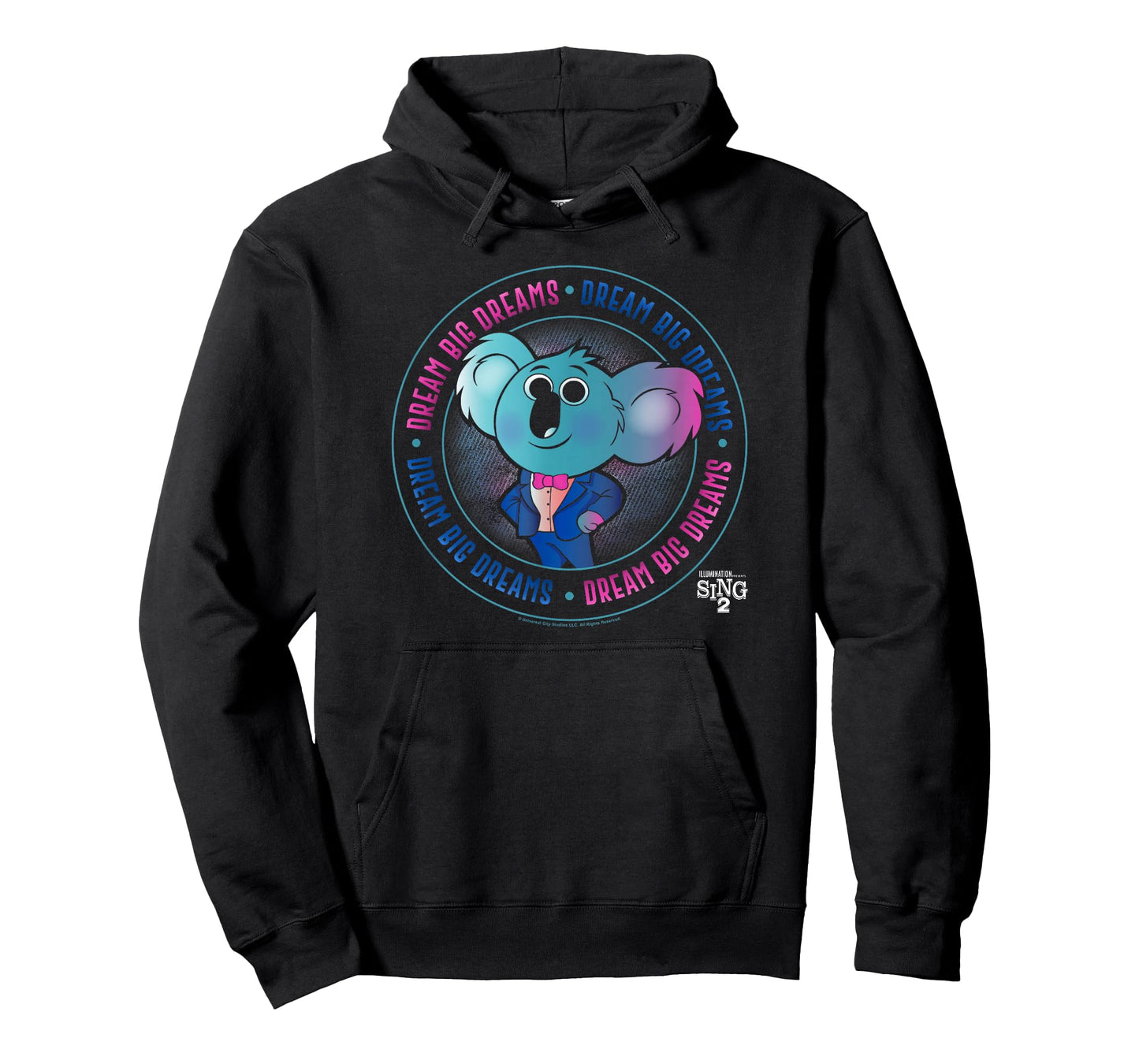 Sing 2 Buster Moon Dream Big Dreams Circle Badge T-Shirt