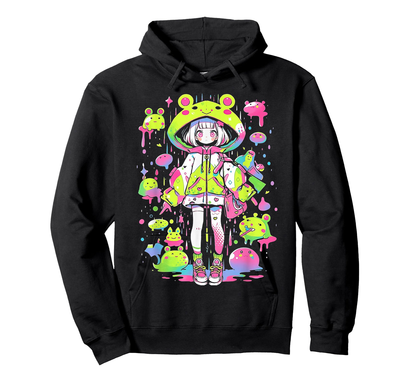 Kawaii Chibi Frog Girl | Decora Kei Anime Manga Harajuku T-Shirt