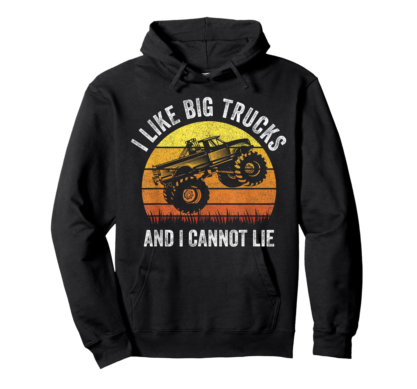 Retro I Like Big Trucks And I Cannot Lie Monstertruck Engine T-Shirt