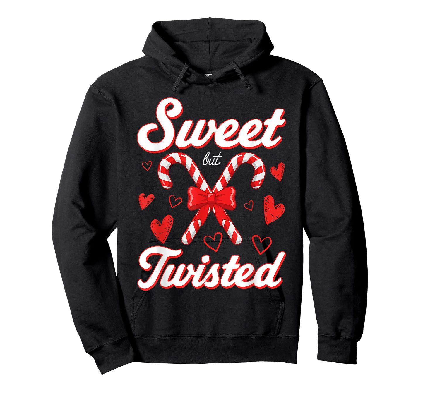 Funny Christmas Candy Cane Sweet But Twisted Xmas Holiday T-Shirt