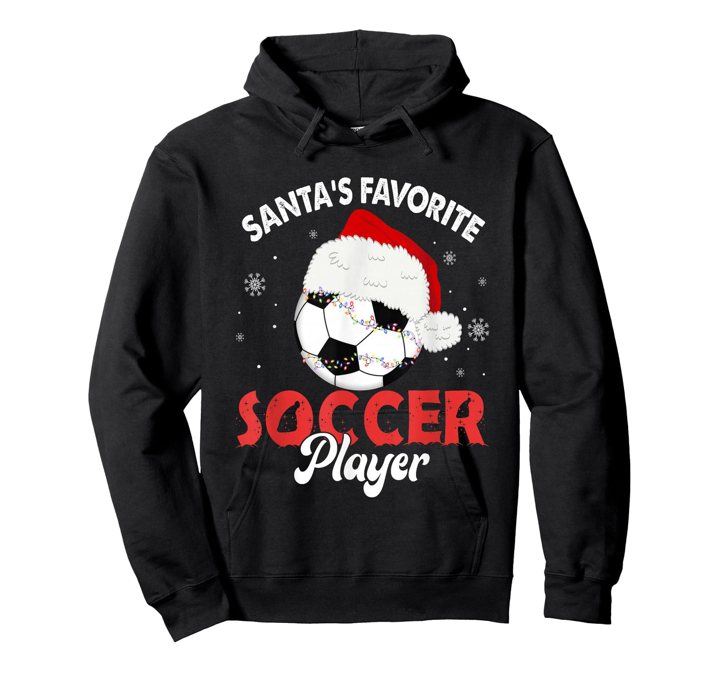 Santa's Favorite Soccer Player Christmas Pajamas Men Boys T-Shirt