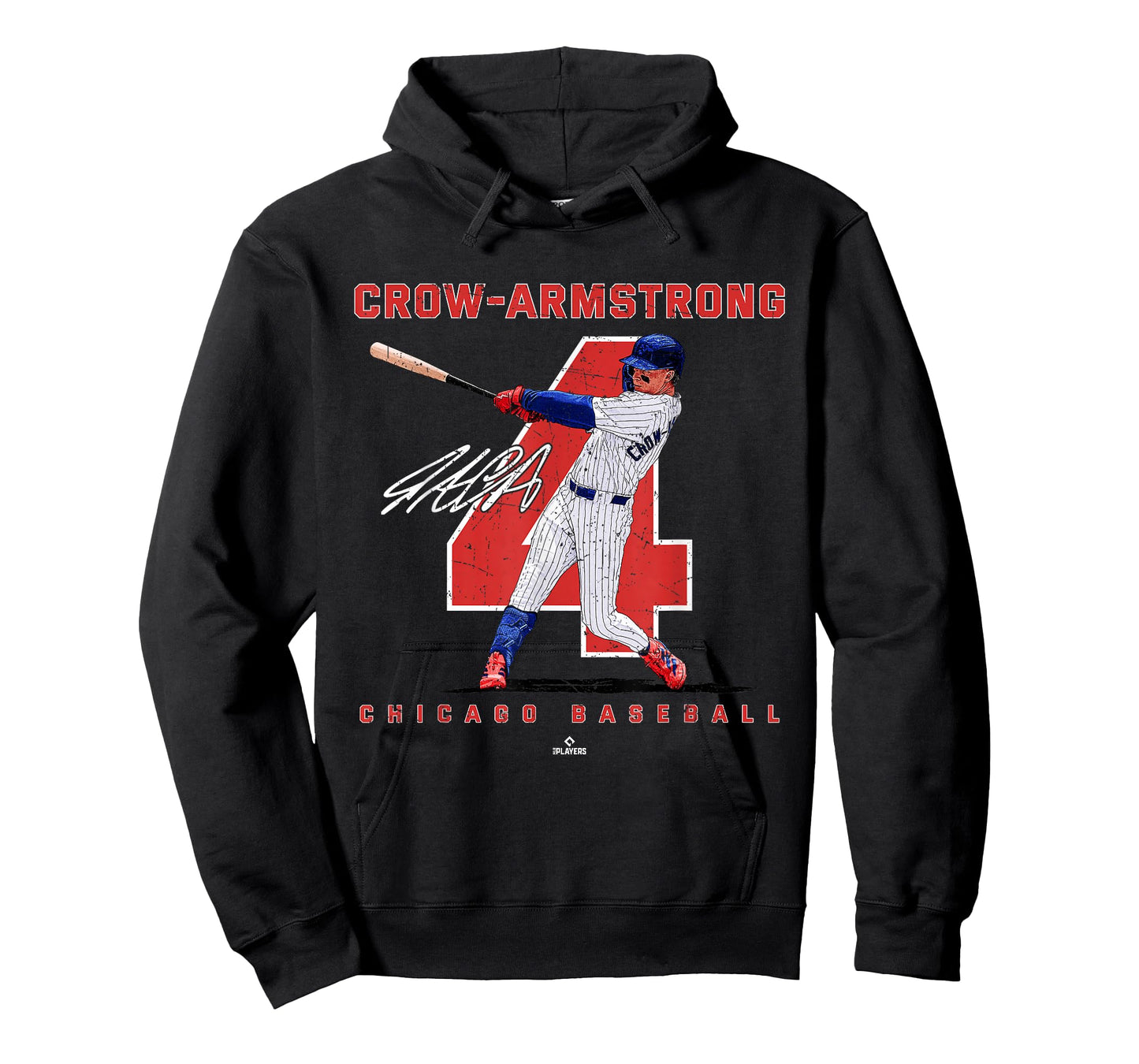 Number and Portrait Pete Crow Armstrong Chicago Baseba MLBPA T-Shirt