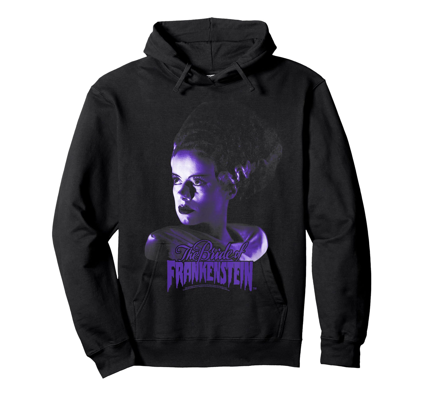 Universal Monsters Bride of Frankenstein Dark Portrait T-Shirt Small