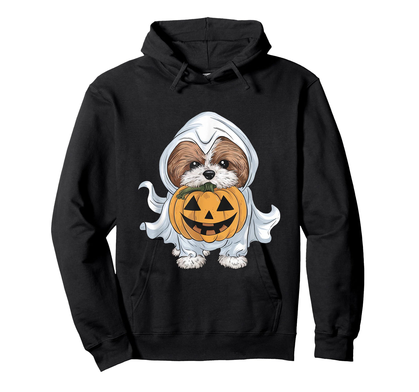 Shih Tzu Ghost Dog Halloween T-Shirt