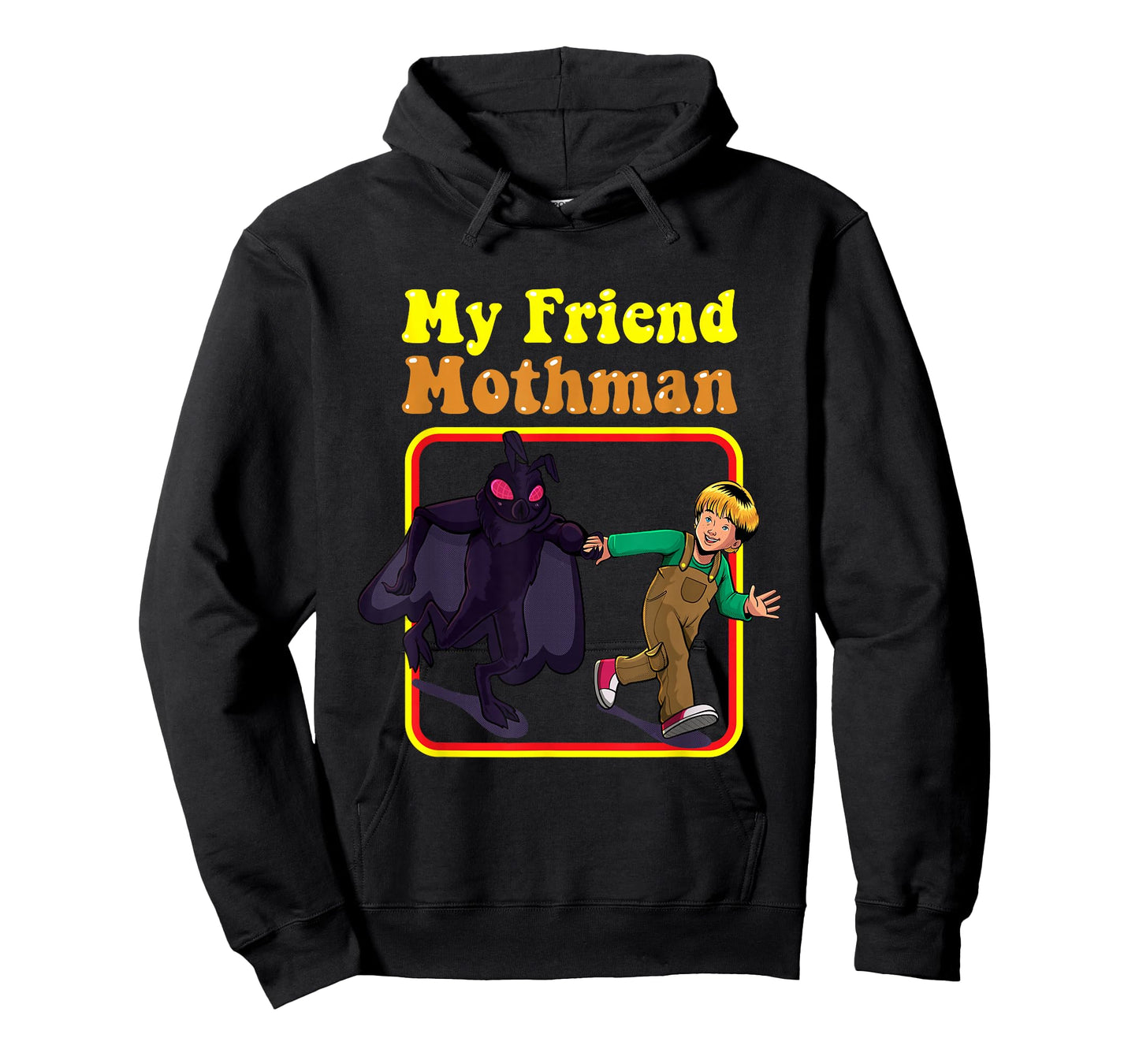 My Friend Mothman Funny Retro Cryptid Creatures Monster Kids T-Shirt