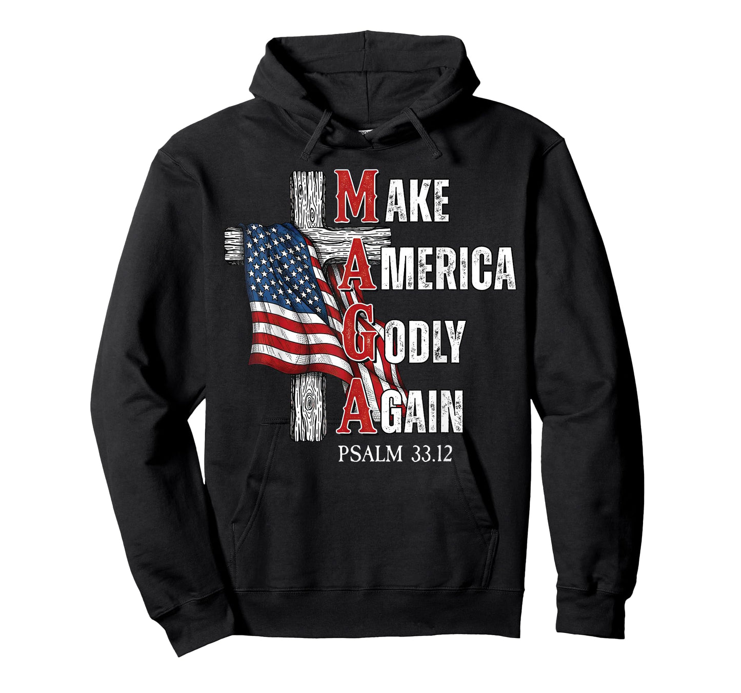 Jesus Make America Godly Again American Patriot Christian T-Shirt