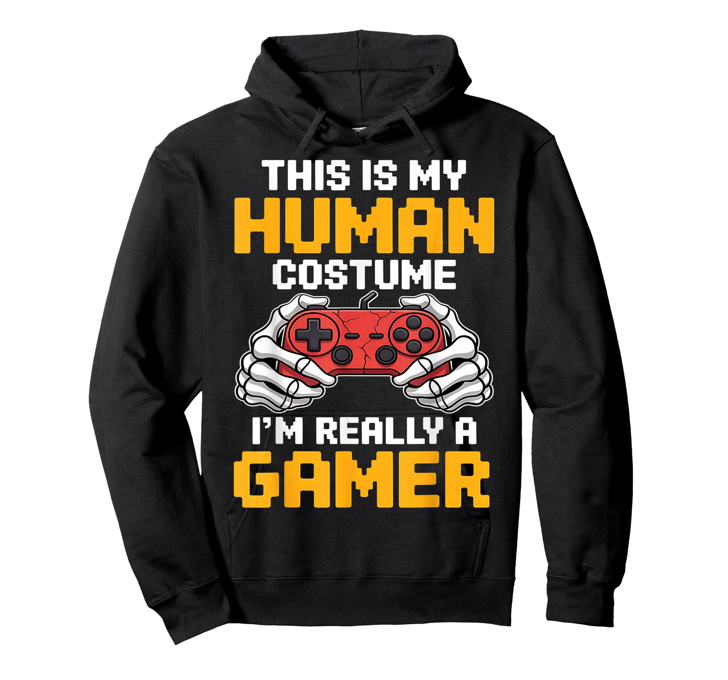 Halloween Gamer Video Games Human Costume Boys Teens T-Shirt