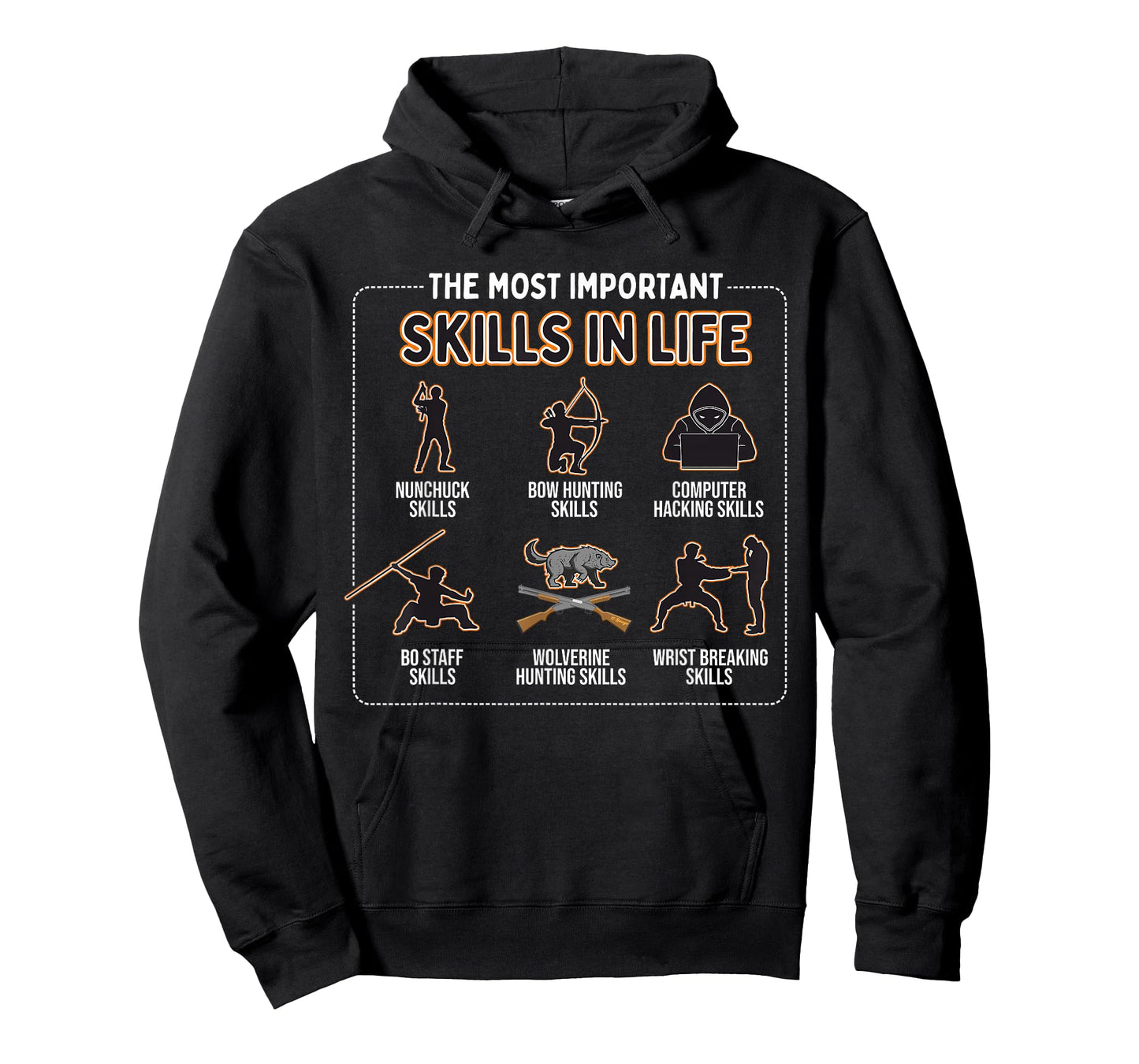 Nunchuck Skills, Bow Hunting Skills, Computer Hacking Skills T-Shirt
