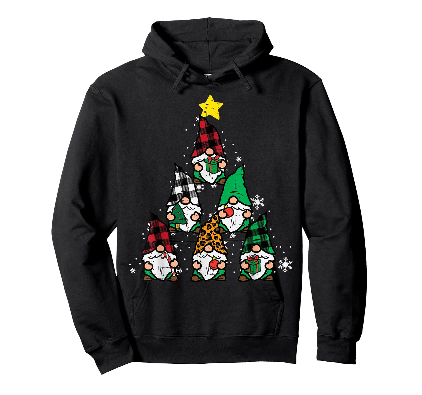 Gnomes Christmas Tree Funny Xmas Holidays Men Women Kids T-Shirt