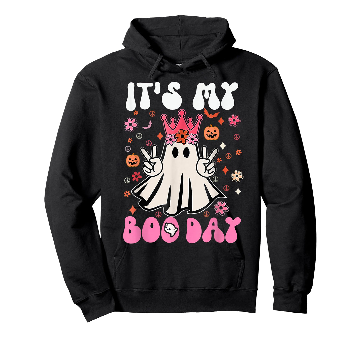 Its My Boo Day Cute Ghost Halloween Birthday Boys Girls Kids T-Shirt